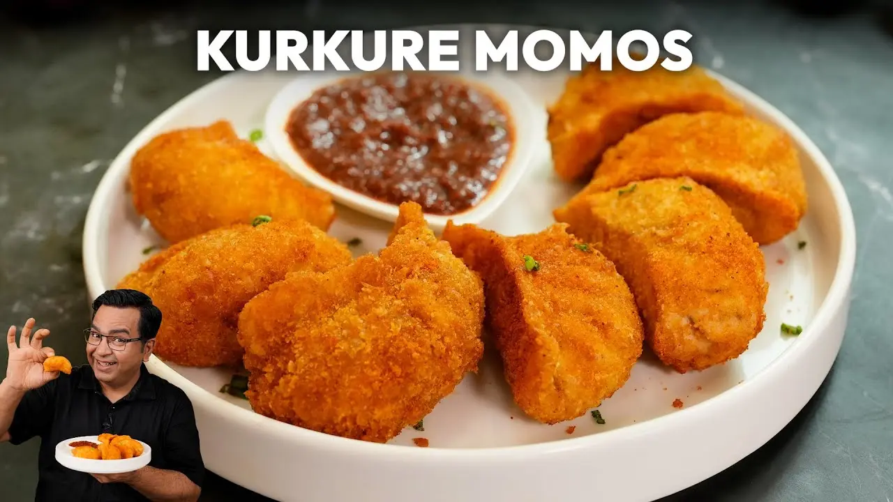 Veg Kurkure Momos Half